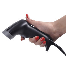 Проводной сканер штрих-кода MERTECH 1300 GS P2D черный 2 m cable