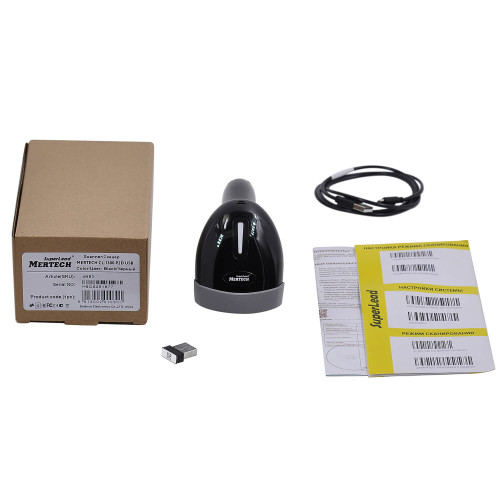 Беспроводной сканер штрих-кода MERTECH CL-1300 GS BLE Dongle P2D USB Black
