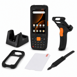 Комплект ТСД MERTECH MovFast S40 Android 13, 4GB/64GB (кредл без передачи, чехол, стекло, ремешок)